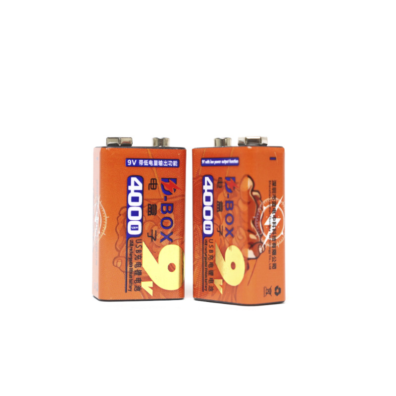 9v rechargeable battery with charger