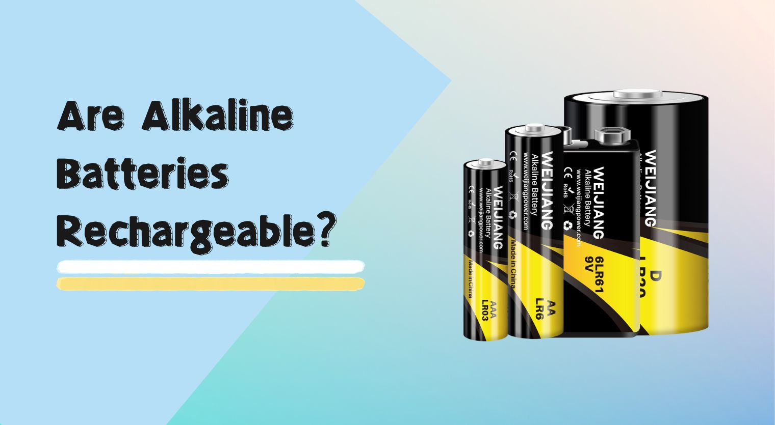 Binne alkaline batterijen oplaadber