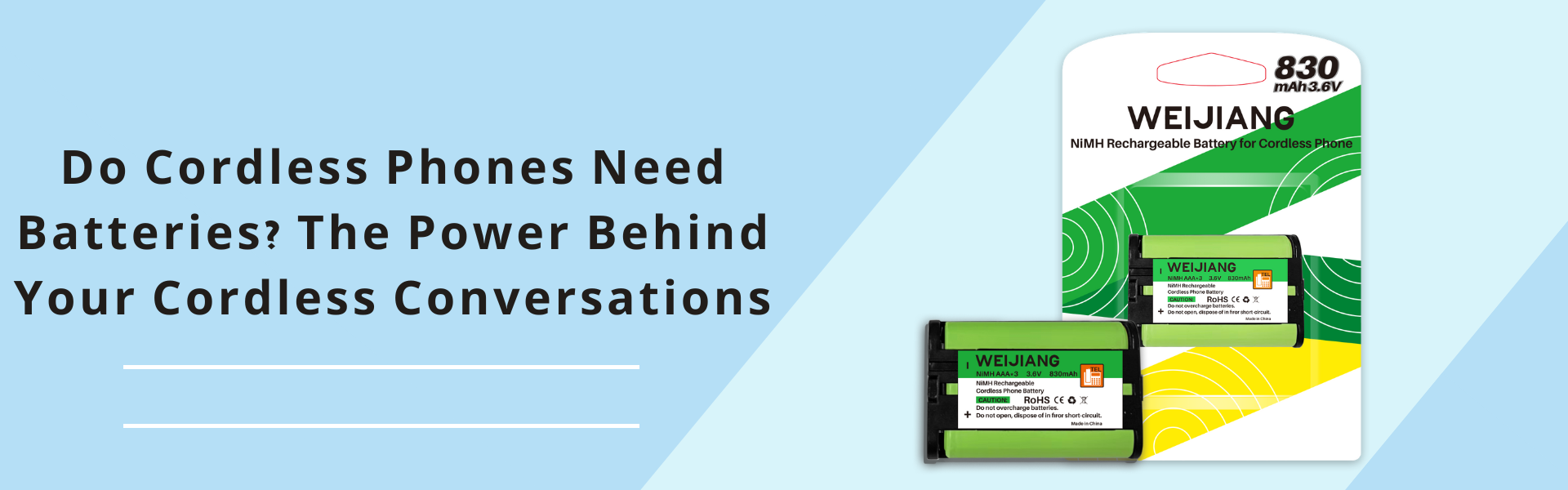 کیا کورڈ لیس فونز کو آپ کی بے تار گفتگو کے پیچھے بیٹریوں کی ضرورت ہوتی ہے۔