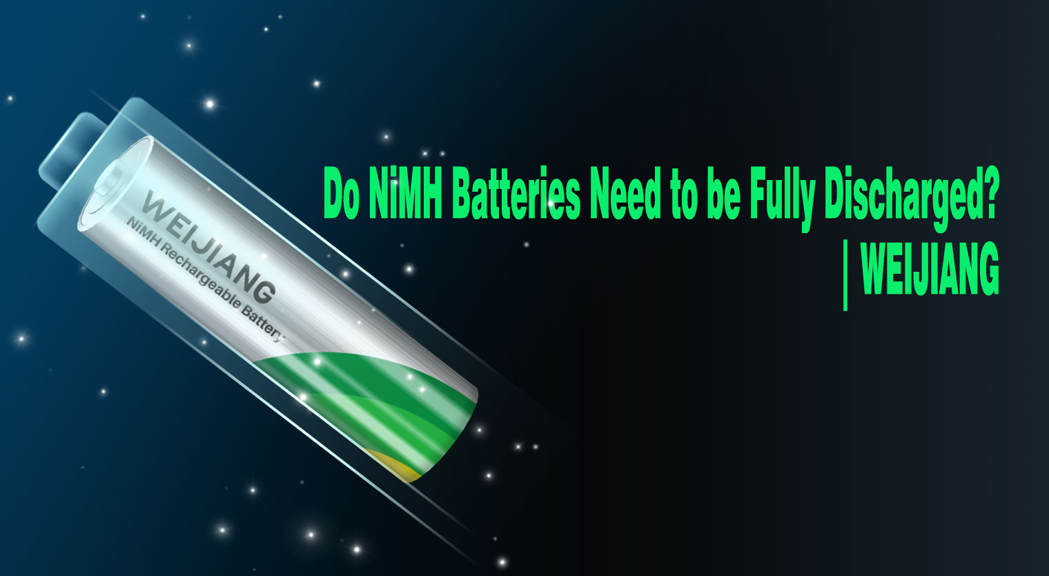 Do-NiMH-batterijen moeten volledig worden ontladen