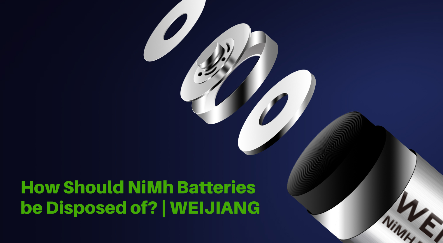 Come dovrebbero essere smaltite le batterie NiMh?
