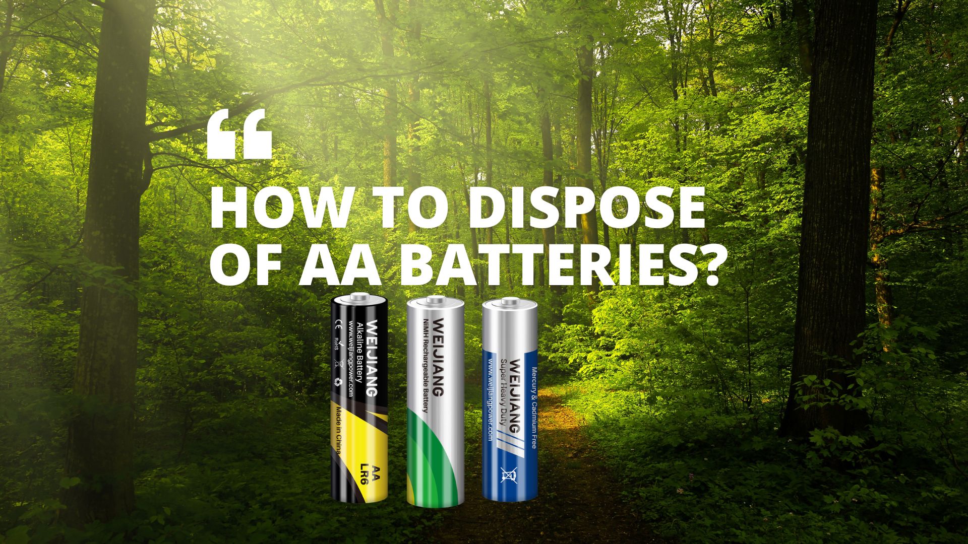 Kako odložiti AA baterije