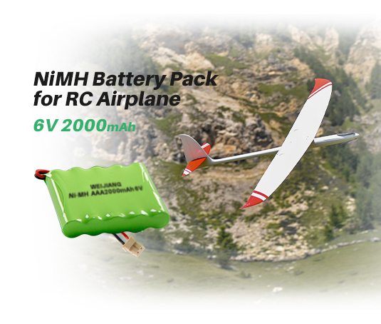 Zestaw akumulatorów NiMH do samolotów RC