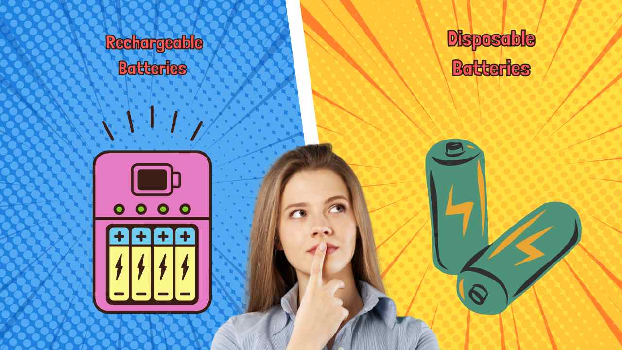 difference between rechargeable batteries and disposable batteries